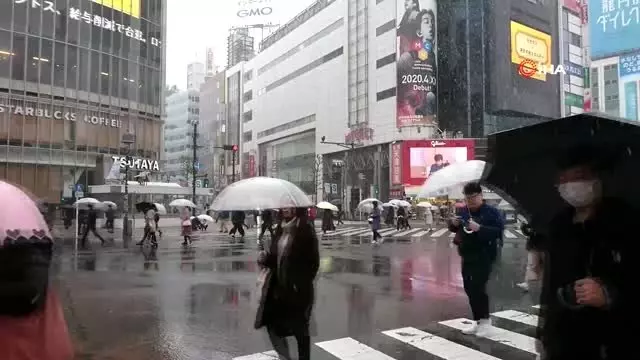 - Japonya’da 32 yıl sonra bir ilk- Tokyo’da ’sakura’ mevsiminde kar yağdı