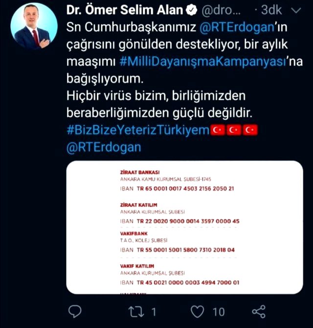 Cumhurbaşkanı Erdoğan'ın başlattığı kampanyaya destek yağdı