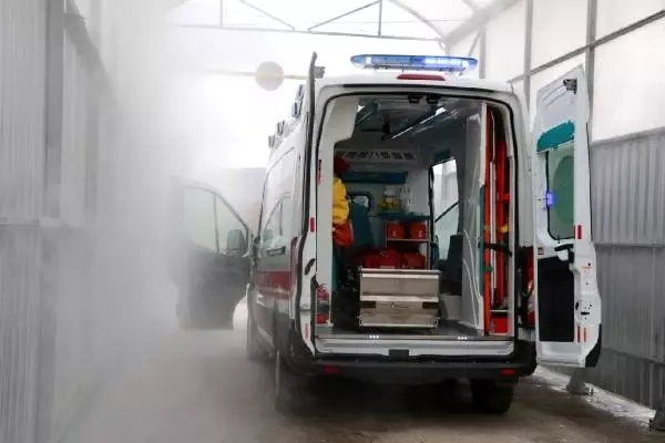 Kırıkkale'de araçlar için 'dezenfeksiyon tüneli'
