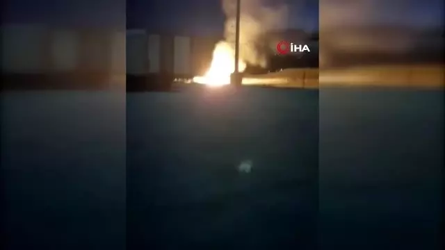 Ağrı'da doğalgaz boru hattı patladı Ağrı'da doğalgaz boru hattı patladı