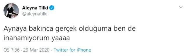 Aleyna Tilki'den kalçası hakkındaki eleştirilere ilginç yorum: Ben de gerçek olduğuna inanamıyorum Aleyna Tilki'den kalçası hakkındaki eleştirilere ilginç yorum: Ben de gerçek olduğuna inanamıyorum