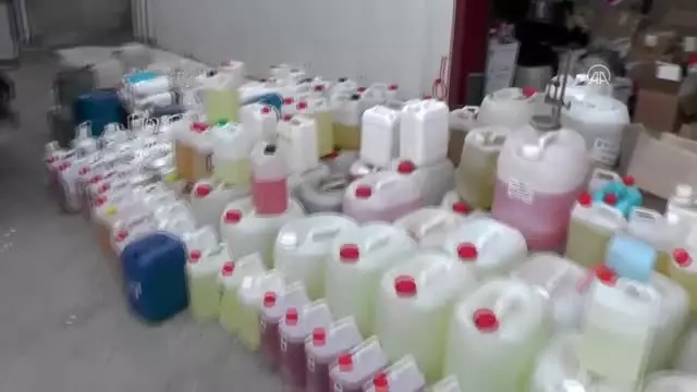 Erzincan'da sahte kolonya ve kişisel bakım ürünü operasyonu Erzincan'da sahte kolonya ve kişisel bakım ürünü operasyonu