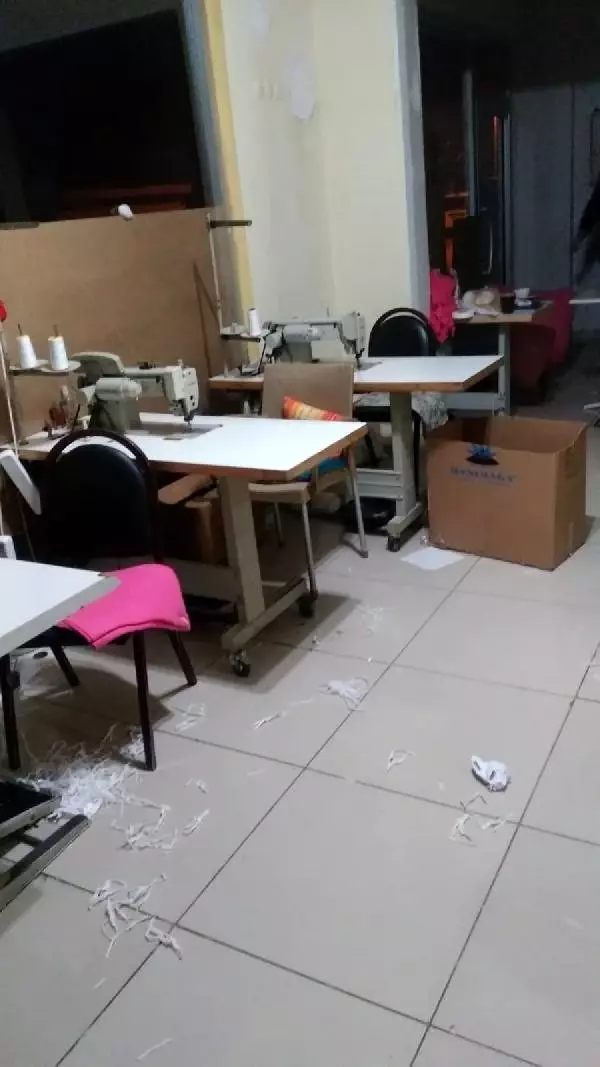 Kaçak maske imalathanesine baskın