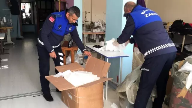 Kocaeli'de 11 bin adet kaçak maske ele geçirildi