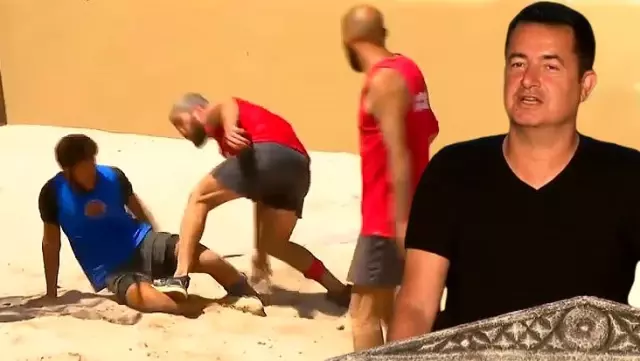 Survivor ödül oyununda yarışmacılar birbirine girince Acun, Parviz’i oyundan diskalifiye etti