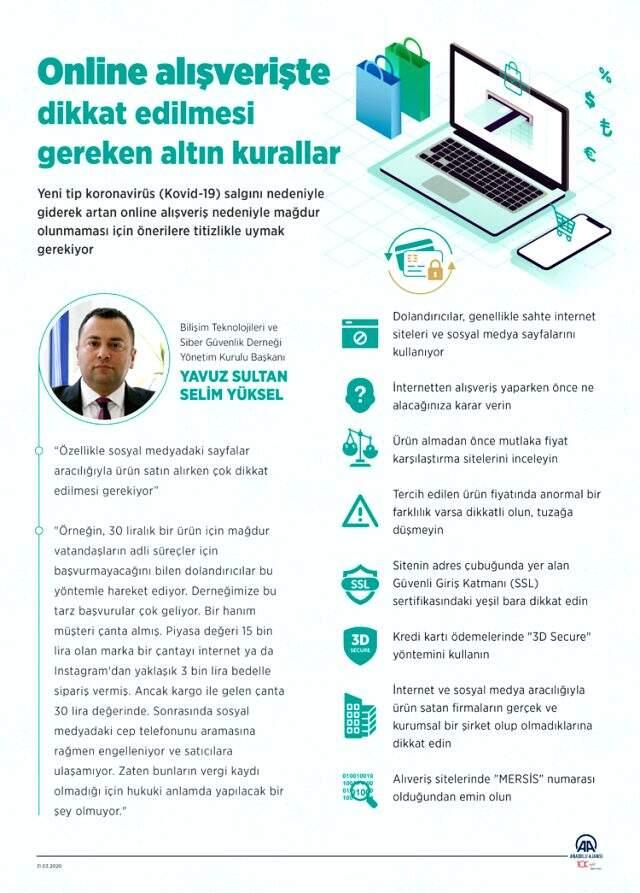 Koronavirüs günlerinde online alışverişte dikkat edilmesi gereken kurallar!