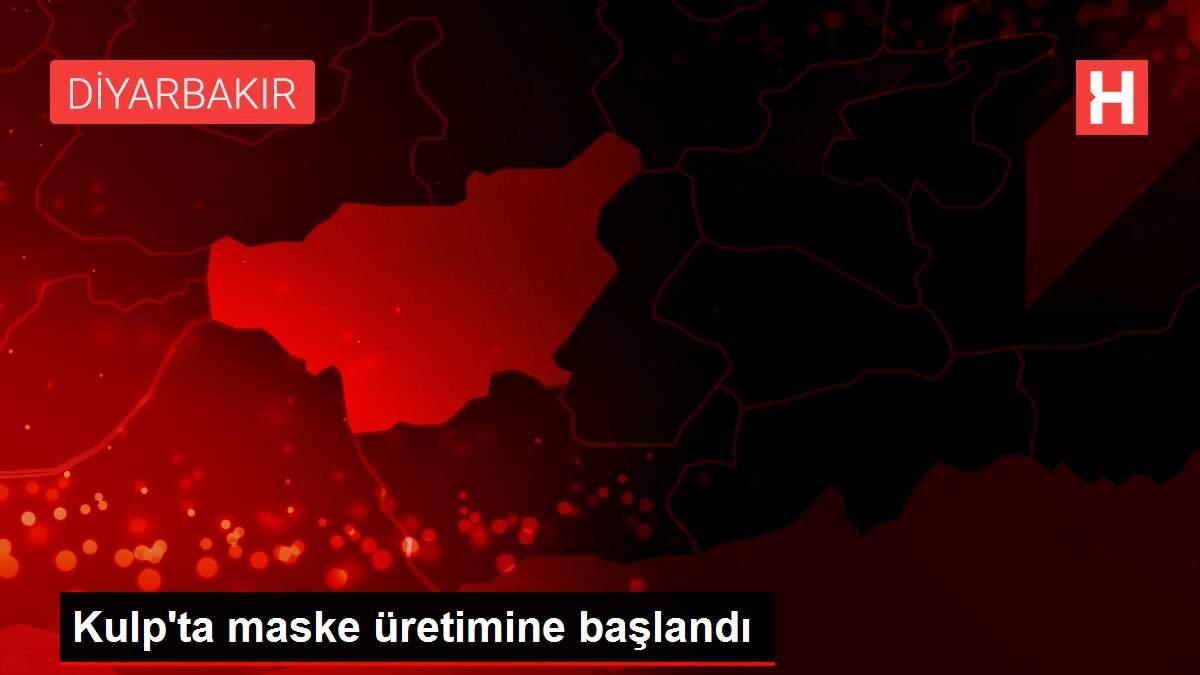 Kulp'ta maske üretimine başlandı