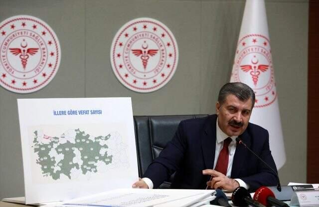 Son Dakika: Sağlık Bakanı Koca, Türkiye'deki koronavirüs vaka sayıları gösteren haritayı paylaştı Son Dakika: Sağlık Bakanı Koca, Türkiye'deki koronavirüs vaka sayıları gösteren haritayı paylaştı