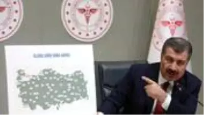 Son Dakika: Sağlık Bakanı Koca, Türkiye’deki koronavirüs vaka sayılarını gösteren haritayı paylaştı