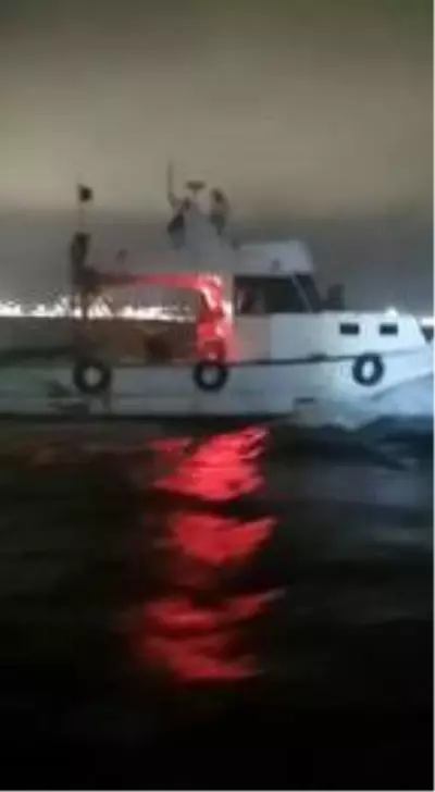 Gemlik'te kaçak avlanan trol teknesine el konuldu