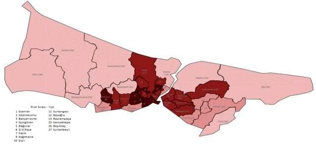 İstanbul ve Ankara'da koronavirüsten etkilenebilecek riskli ilçeler İstanbul ve Ankara'da koronavirüsten etkilenebilecek riskli ilçeler