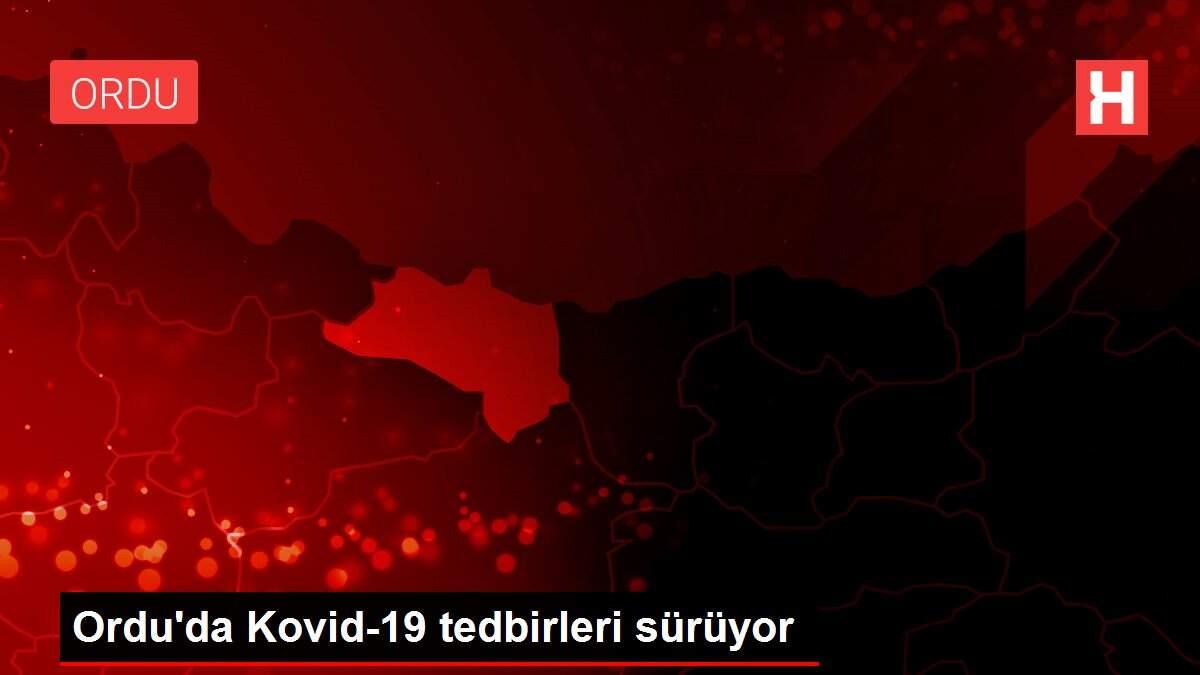 Ordu'da Kovid-19 tedbirleri sürüyor