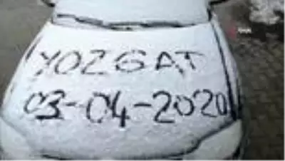 Nisan kar’ı Yozgat’ı beyaza bürüdü