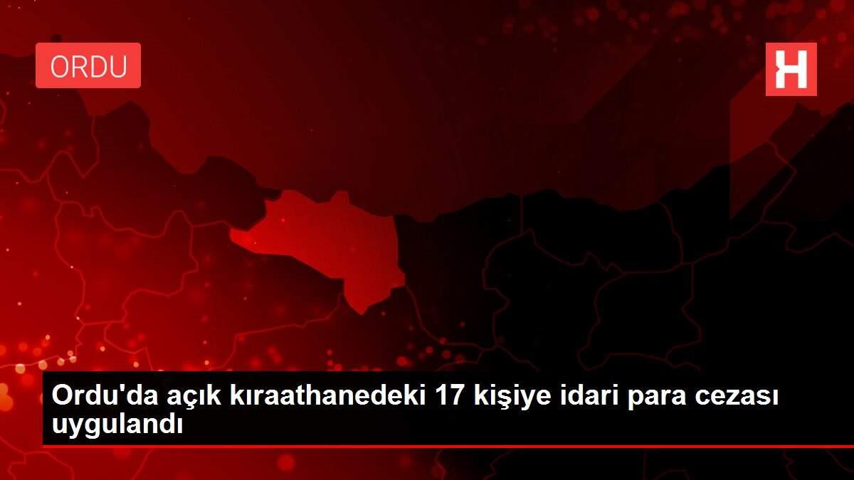 Ordu'da açık kıraathanedeki 17 kişiye idari para cezası uygulandı