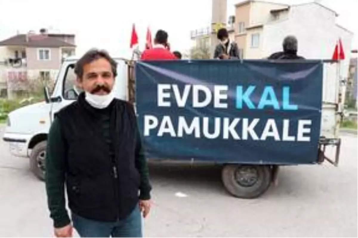 Denizli'de sokakları dolaşan orkestradan 'evde kalanlara' müzik ziyafeti