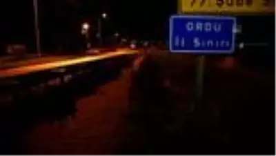 Ordu’da araç giriş çıkışları durduruldu