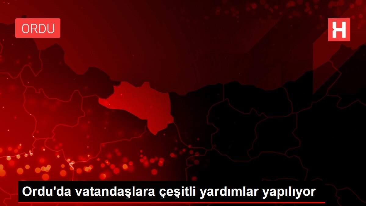 Ordu'da vatandaşlara çeşitli yardımlar yapılıyor