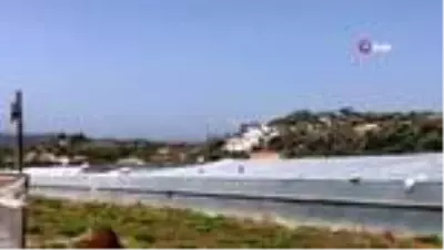 Antalya'da seralardaki hasar günün ağarması ile ortaya çıktı Antalya'da seralardaki hasar günün ağarması ile ortaya çıktı