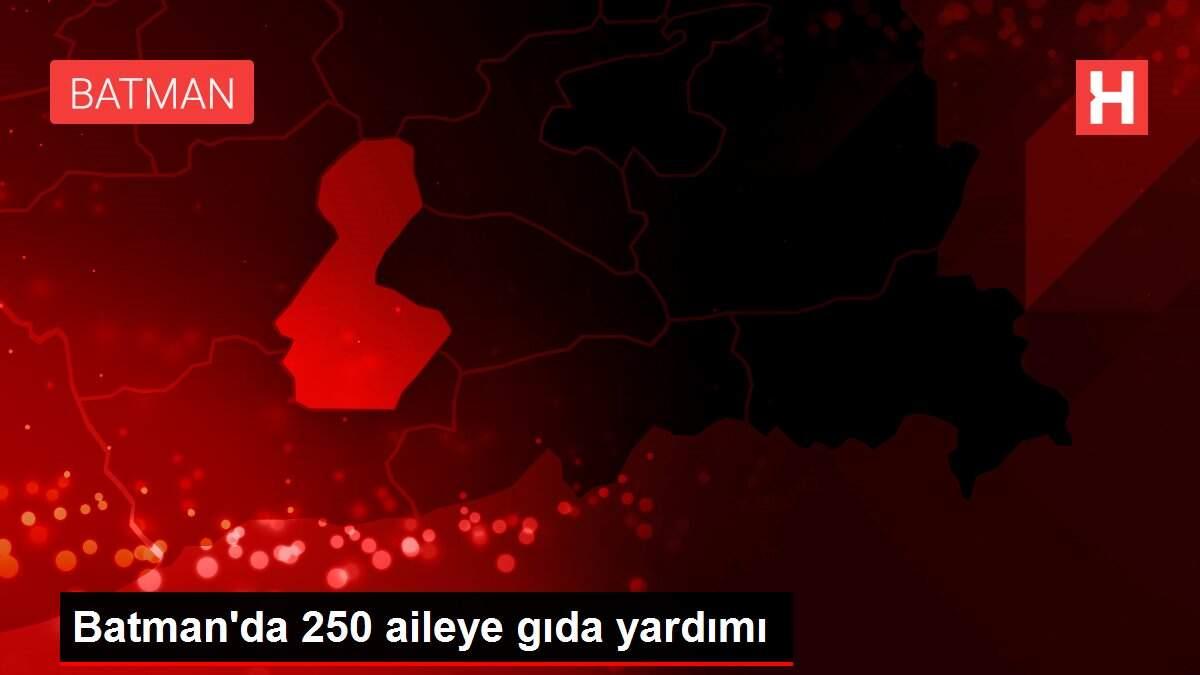 Batman'da 250 aileye gıda yardımı