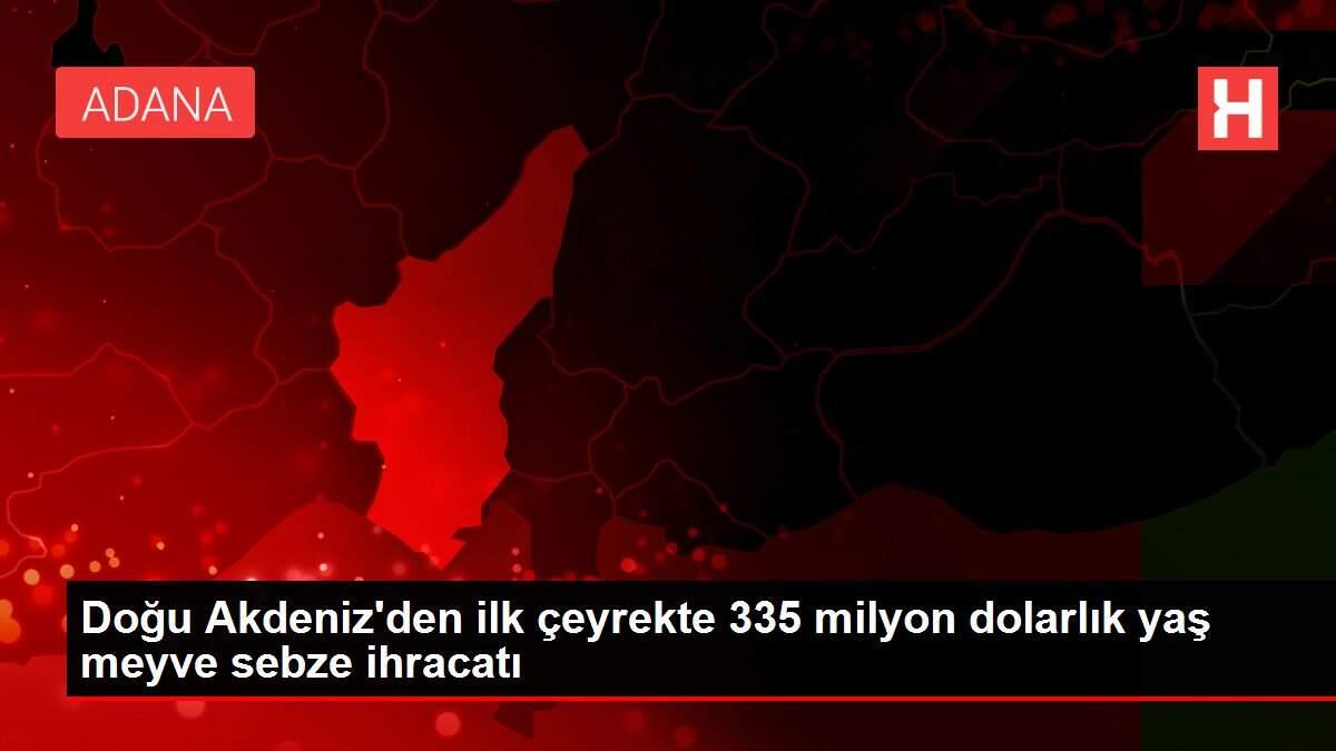 Doğu Akdeniz'den ilk çeyrekte 335 milyon dolarlık yaş meyve sebze ihracatı