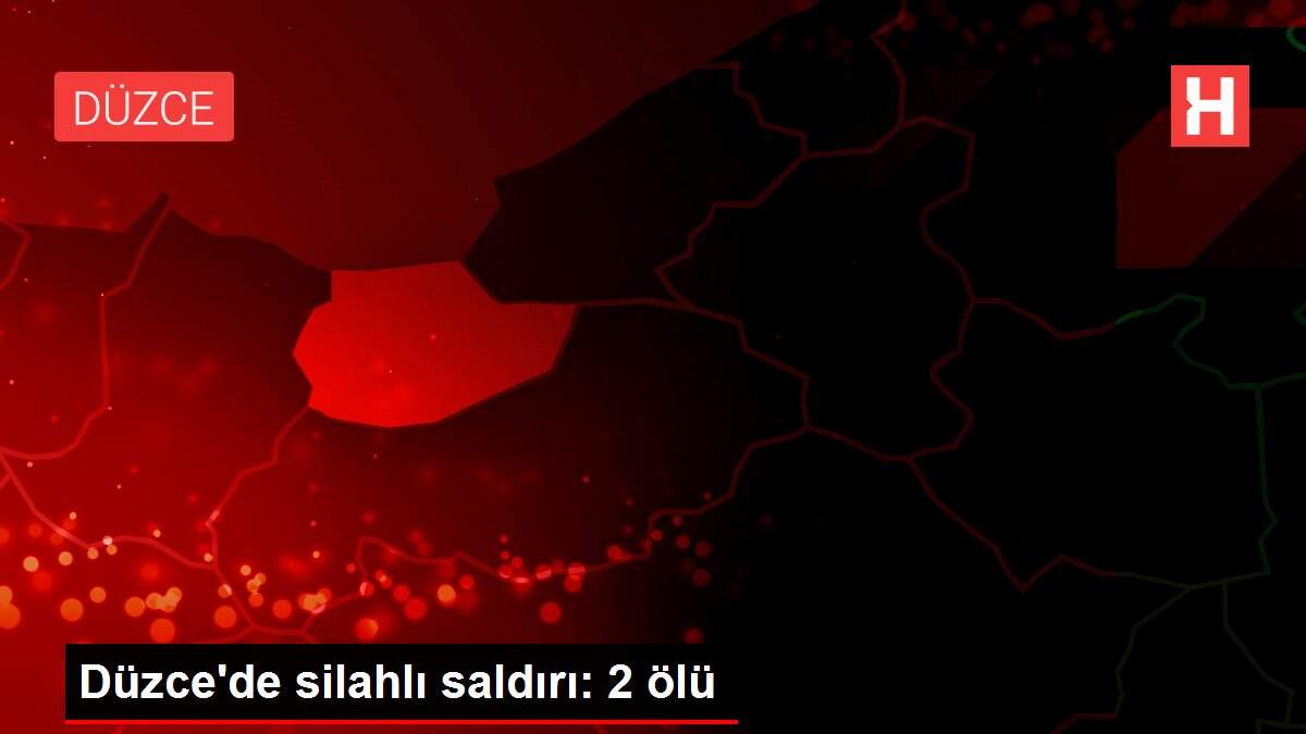 Düzce'de silahlı saldırı: 2 ölü