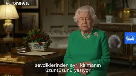 Kraliçe Elizabeth halka seslendi: Covid-19'u İkinci Dünya Savaşı ruhuyla yeneceğiz Kraliçe Elizabeth halka seslendi: Covid-19'u İkinci Dünya Savaşı ruhuyla yeneceğiz