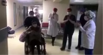 Ordu'da korona virüsünü yenen 3 hasta alkışlarla taburcu edildi