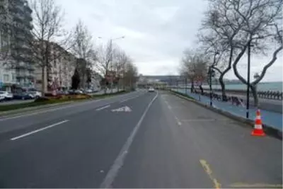 Trakya'da cadde ve sokaklar boş kaldı Trakya'da cadde ve sokaklar boş kaldı