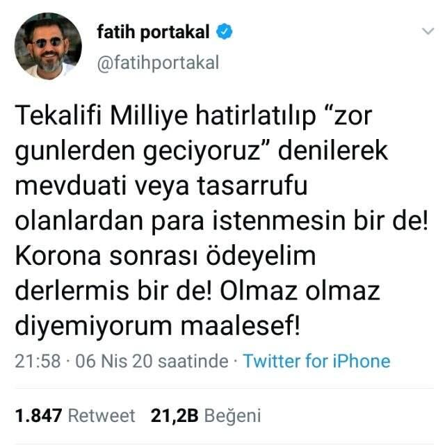 Erdoğan, Portakal hakkında neden suç duyurusunda bulundu? Dikkat çeken tweet detayı.
