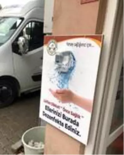 İvrindi'de dezenfeksiyon noktaları oluşturuldu