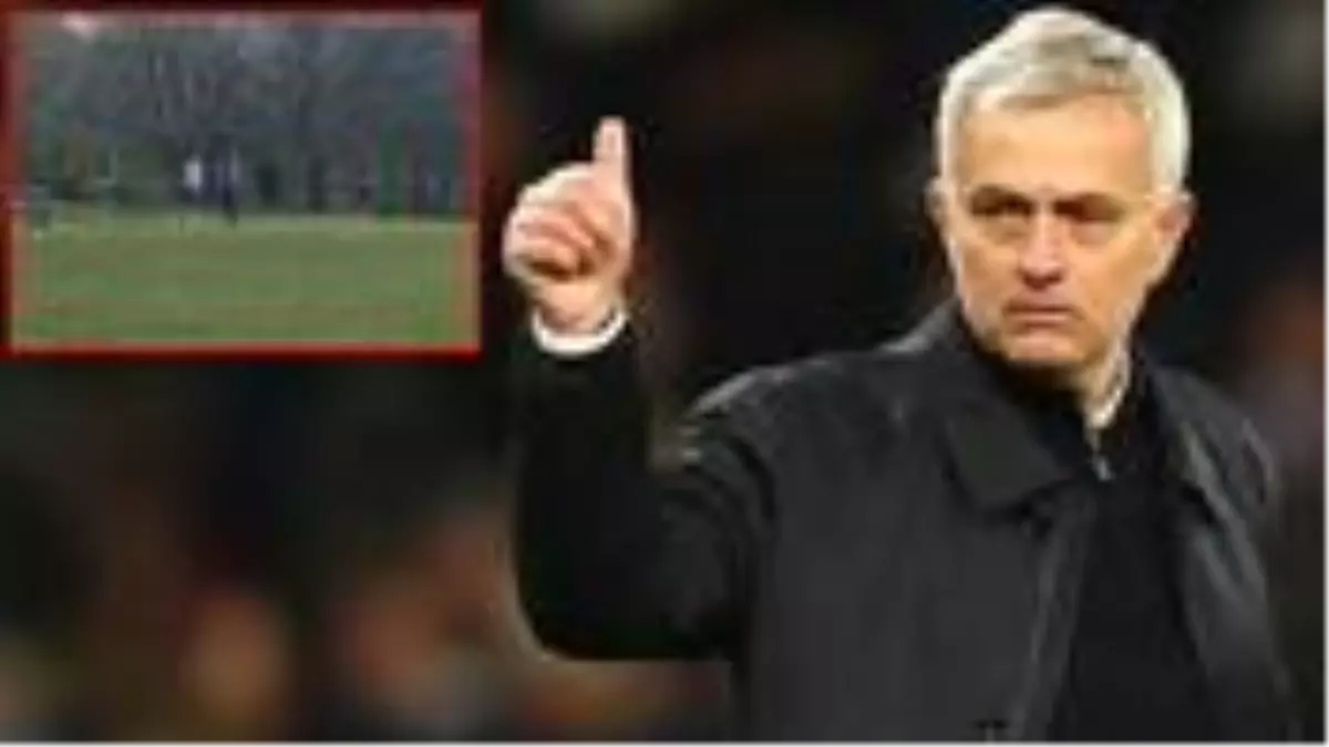 Jose Mourinho, dışarı çıkmama yasağını hiçe sayarak 4 futbolcusuna parkta idman yaptırdı