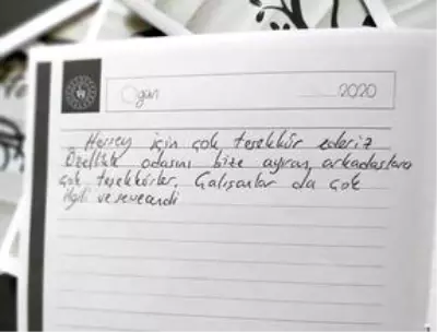 Sakarya'da gözetim süresi biten misafirlerden görevlilere teşekkür mektubu Sakarya'da gözetim süresi biten misafirlerden görevlilere teşekkür mektubu