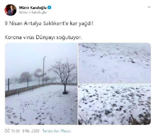 Antalya Saklıkent'e 10 yıl sonra Nisan ayında kar yağdı Antalya Saklıkent'e 10 yıl sonra Nisan ayında kar yağdı