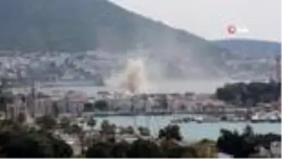 Bodrum'da korkutan yangın...Restoran alev alev yandı Bodrum'da korkutan yangın...Restoran alev alev yandı