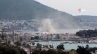 Bodrum'da korkutan yangın...Restoran alev alev yandı Bodrum'da korkutan yangın...Restoran alev alev yandı