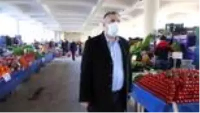 Çubuk'ta semt pazarlarında Kovid-19 tedbirleri artırıldı
