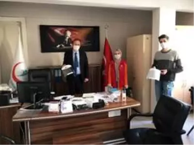 Kdz.Ereğli Gençlik Merkezin'den sağlık çalışanlarına siper maske desteği