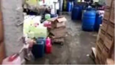 Osmaniye'de sahte dezenfektan ve kolonya operasyonu