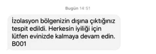 'Pandemi İzloasyon Takip Projesi' hayata geçti! İzolasyon bölgesini terk edenlerin telefonlarına mesaj gönderiliyor