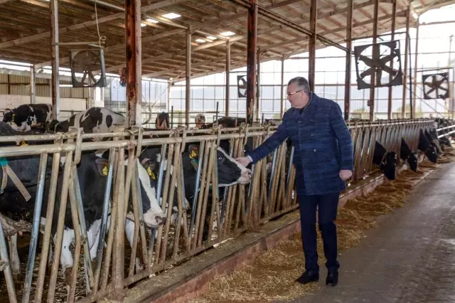 Başkan Özkan'dan üreticilere destek ziyareti