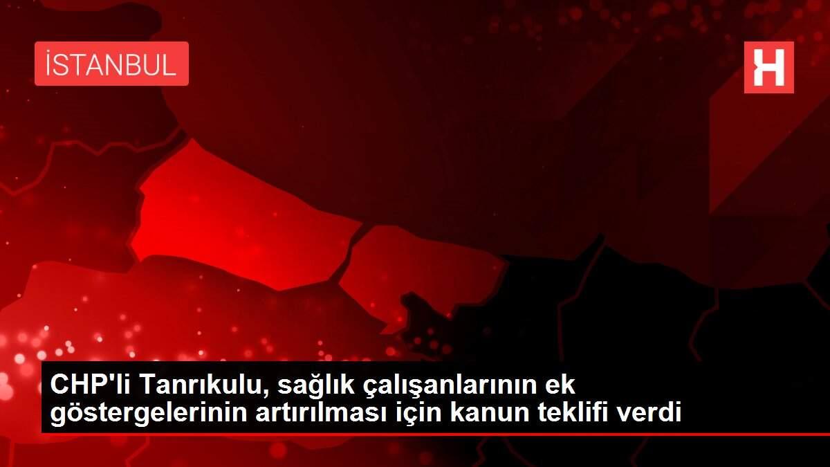 CHP'li Tanrıkulu, sağlık çalışanlarının ek göstergelerinin artırılması için kanun teklifi verdi
