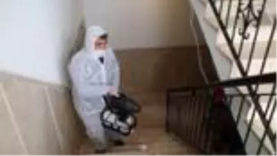 Çubuk'da apartmanlarda ücretsiz dezenfeksiyon çalışması başlatıldı