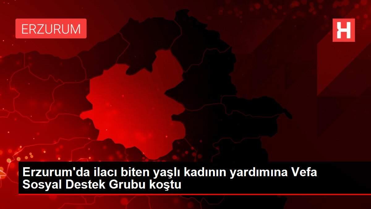 Erzurum'da ilacı biten yaşlı kadının yardımına Vefa Sosyal Destek Grubu koştu