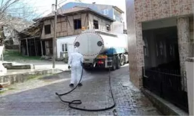 Güdül'de genel dezenfekte çalışması yapıldı
