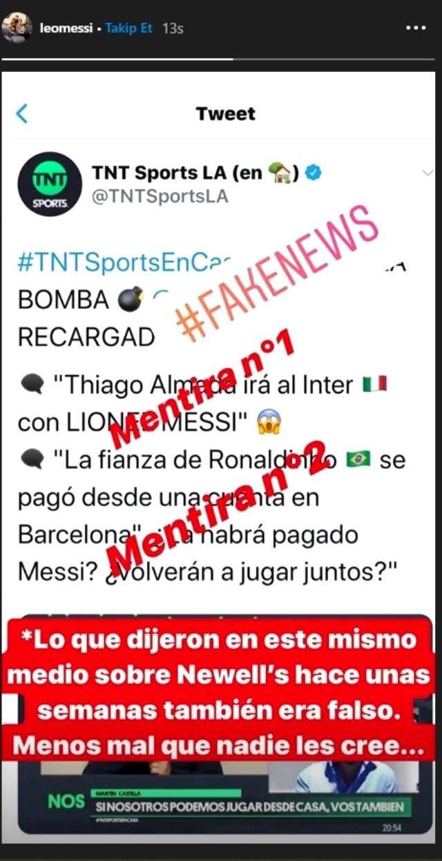 Lionel Messi, Ronaldinho'nun kefalet parasını ödediği iddiaları yalanladı Lionel Messi, Ronaldinho'nun kefalet parasını ödediği iddiaları yalanladı