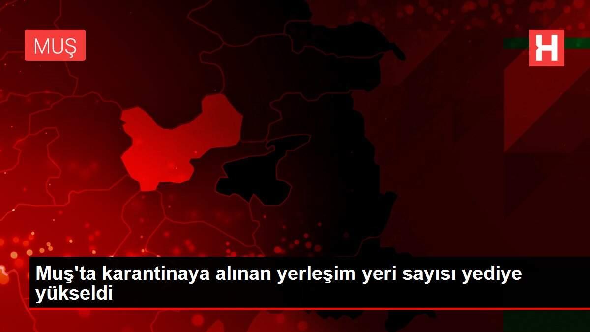 Muş'ta karantinaya alınan yerleşim yeri sayısı yediye yükseldi