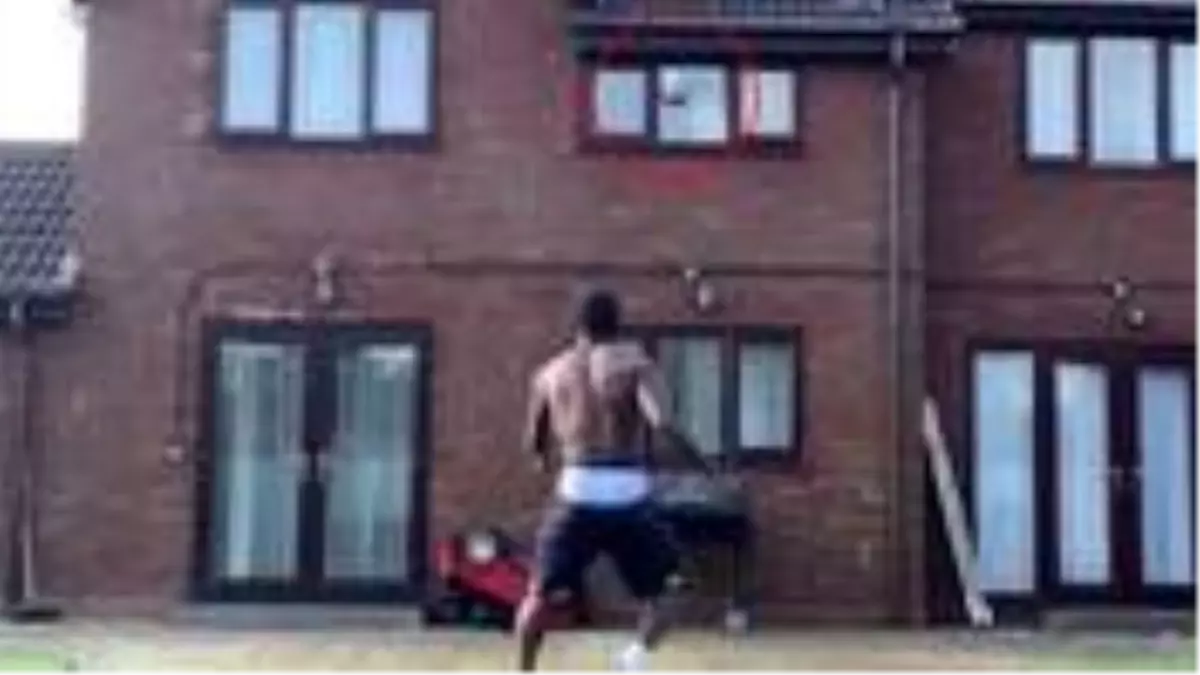 Rushian Hepburn-Murphy antrenman yaparken evinin camını kırdı