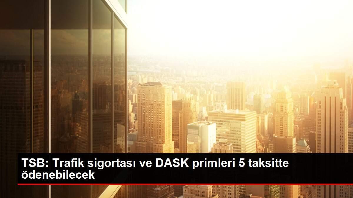 TSB: Trafik sigortası ve DASK primleri 5 taksitte ödenebilecek