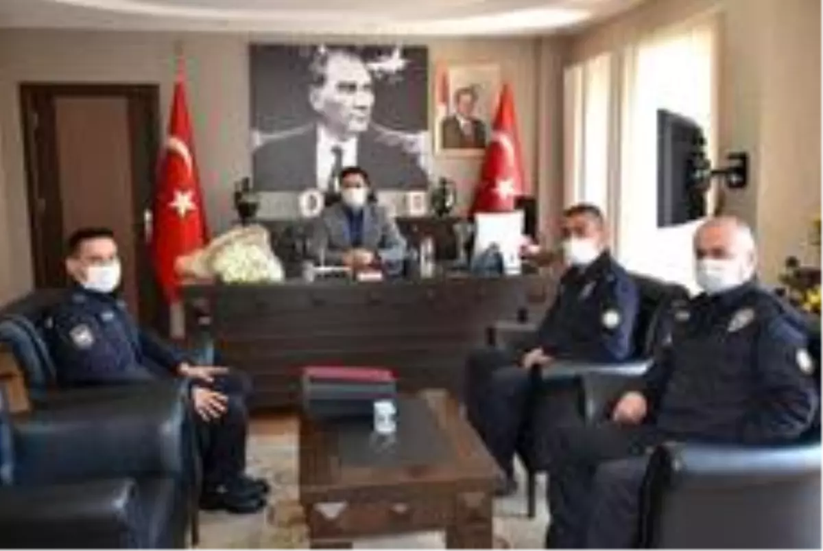 Buharkent İlçe Emniyet Teşkilatından Kaymakam Ülkü'ye ziyaret