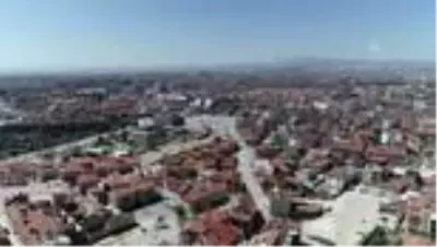Sessizliğe bürünen cadde ve sokakları havadan görüntülendi Sessizliğe bürünen cadde ve sokakları havadan görüntülendi
